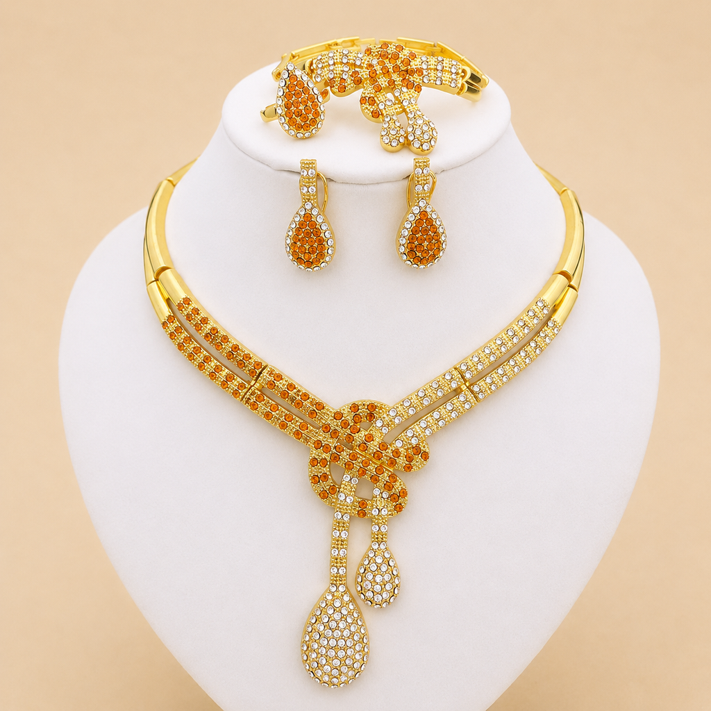 Classic Gold Jewelry Set for Women