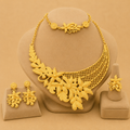 Elegant Gold Necklace & Earrings Set