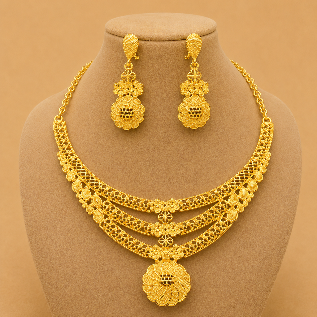 Premium Gold Choker Set
