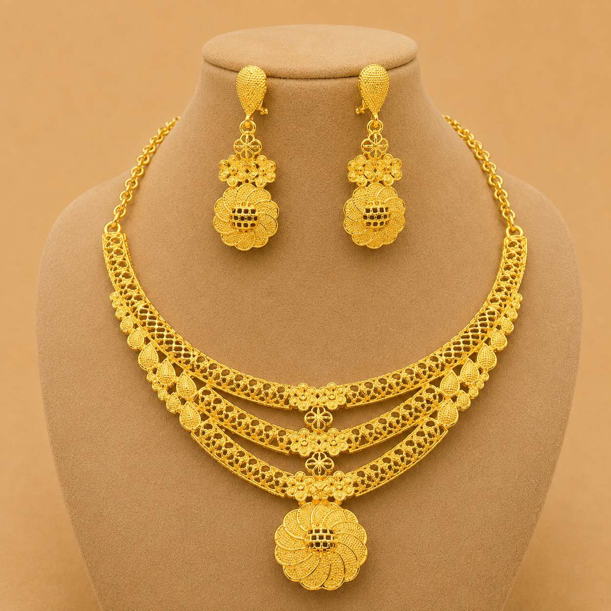 Premium Gold Choker Set