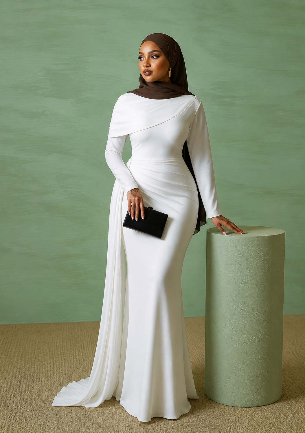 Evening Dress  Sleeve Mermaid