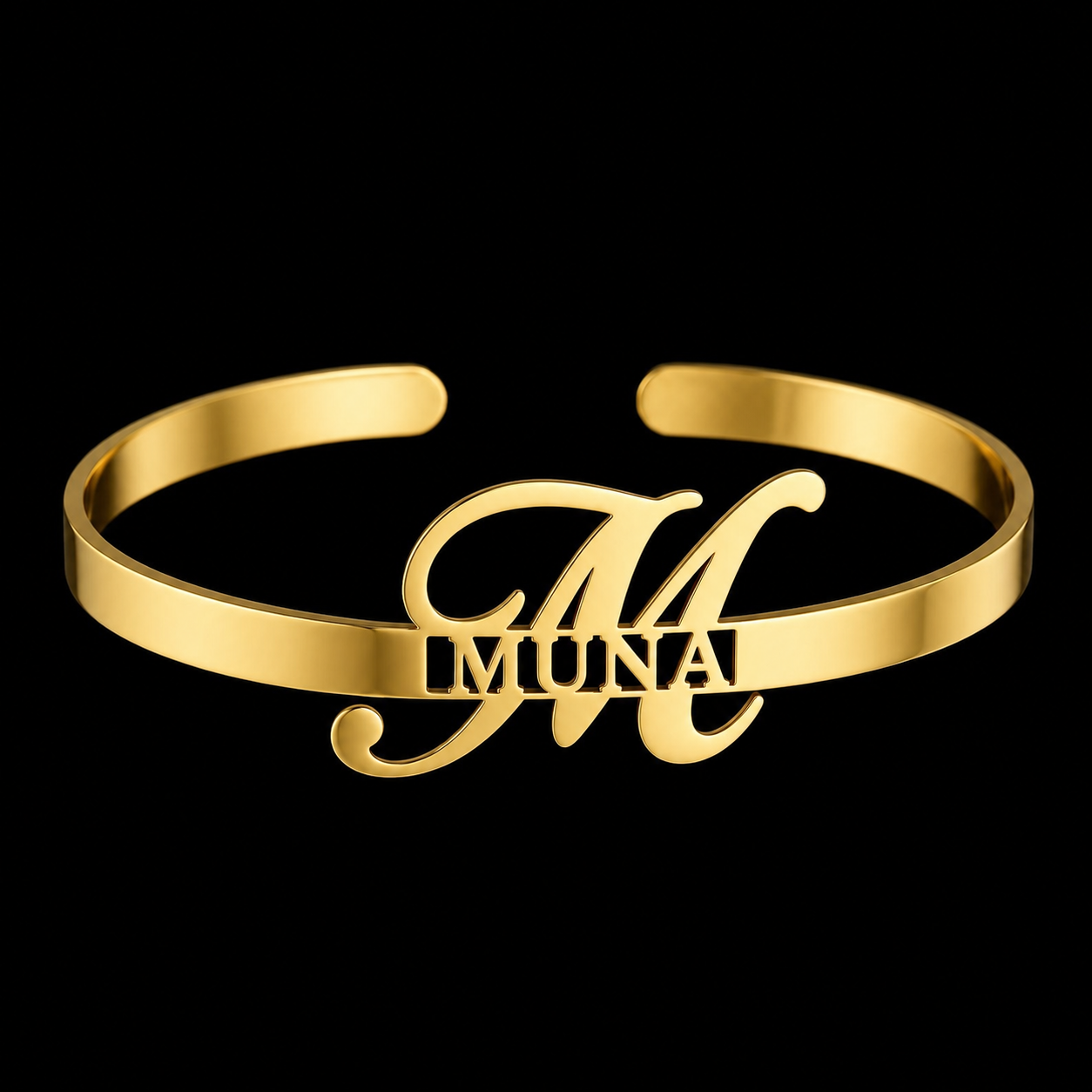 Custom Name Double Bangle