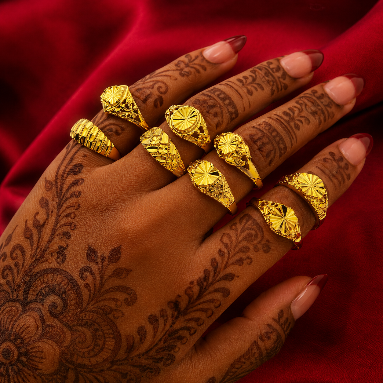 Luxury Adjustable Floral Ring