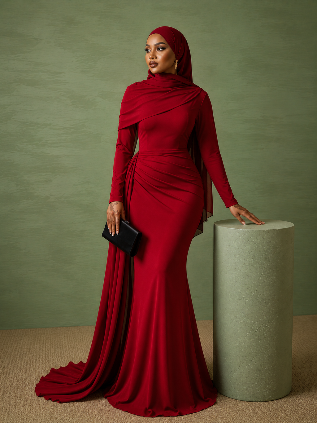 Evening Dress  Sleeve Mermaid