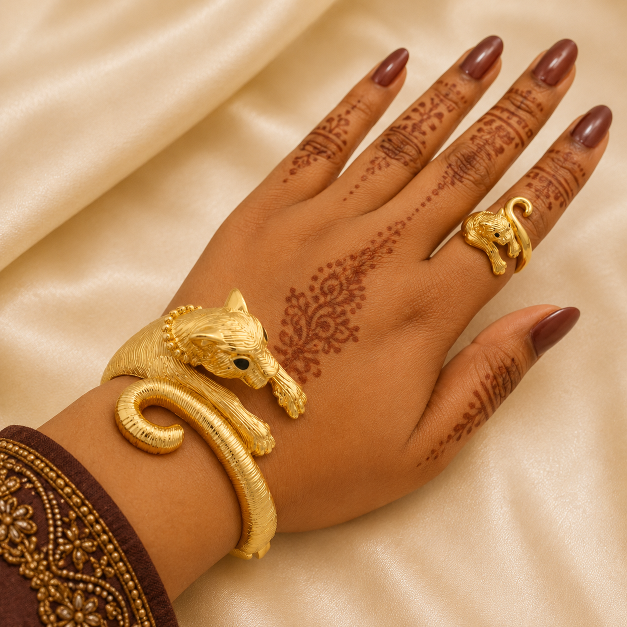Leopard Gold Jewelry Set