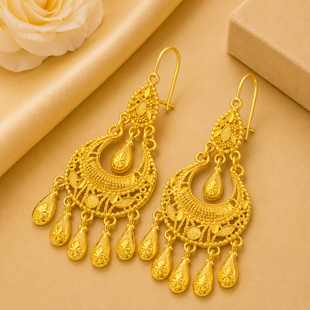 Elegant Gold Drop Earrings