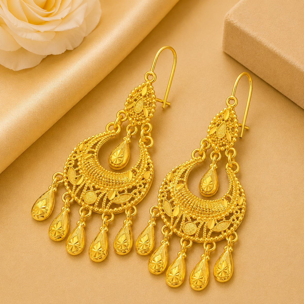 Elegant Gold Drop Earrings