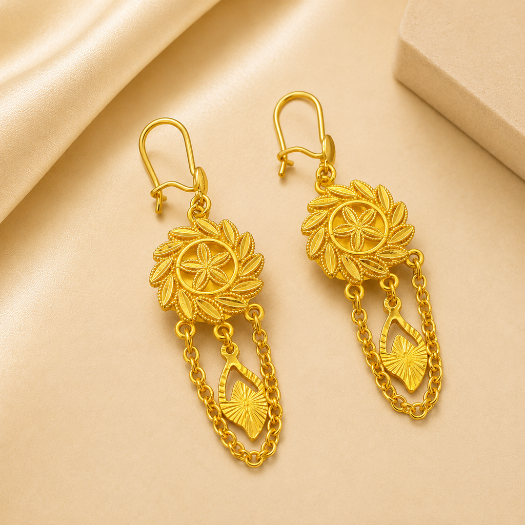 Elegant Gold Drop Earrings
