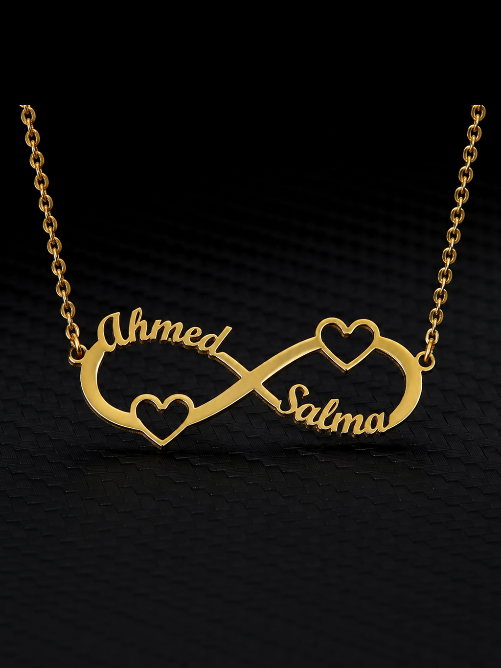 2 names necklace