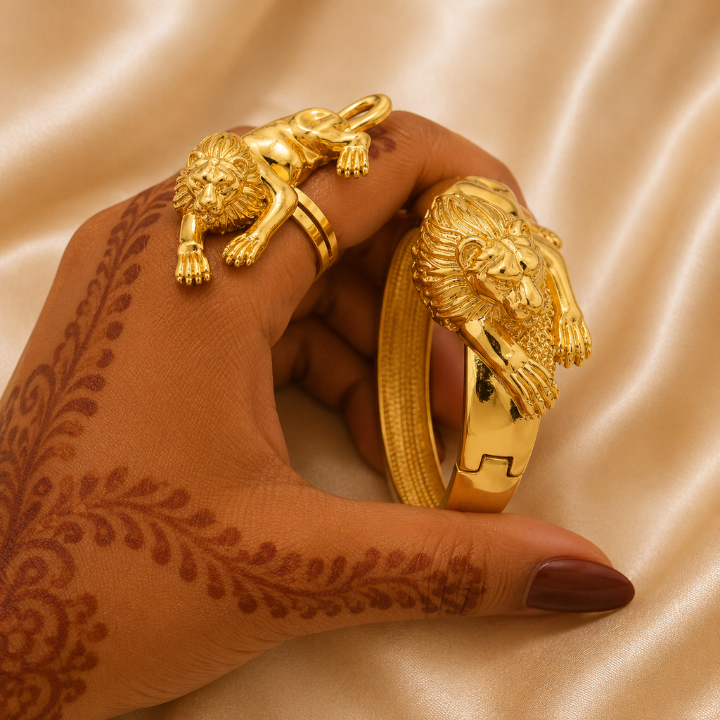 Leopard Gold Jewelry Set