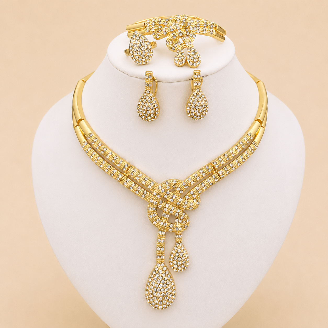 Classic Gold Jewelry Set for Women