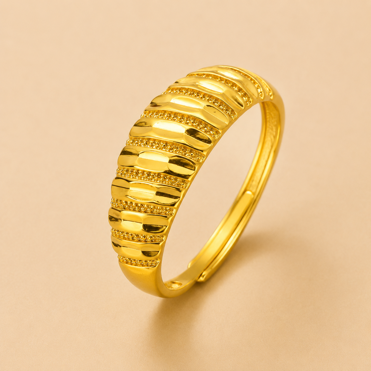 Luxury Adjustable Floral Ring