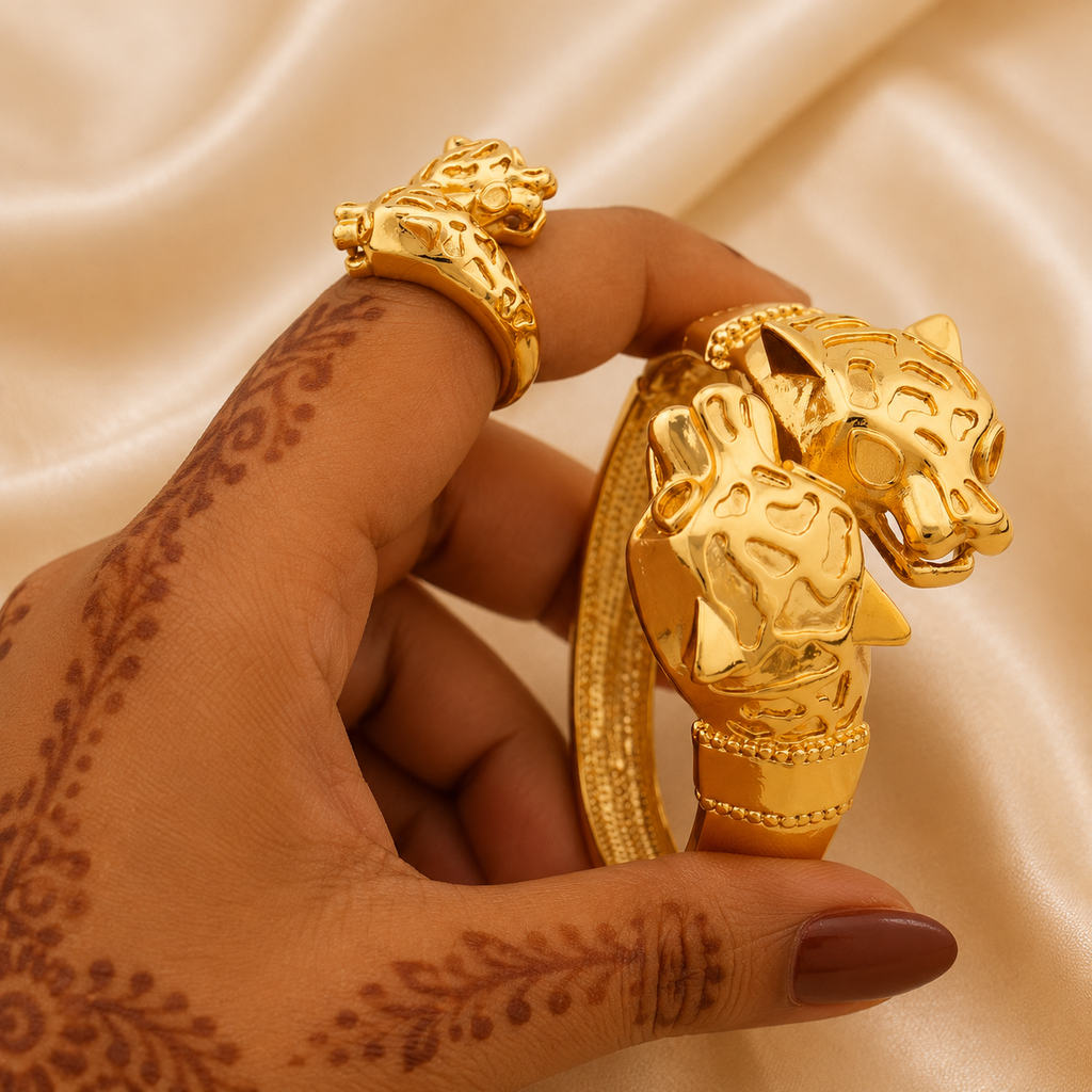 Leopard Gold Jewelry Set