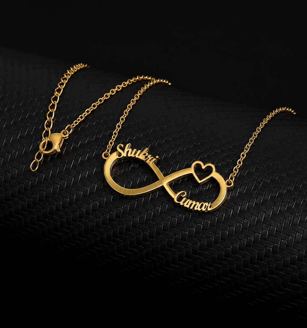 2 names necklace