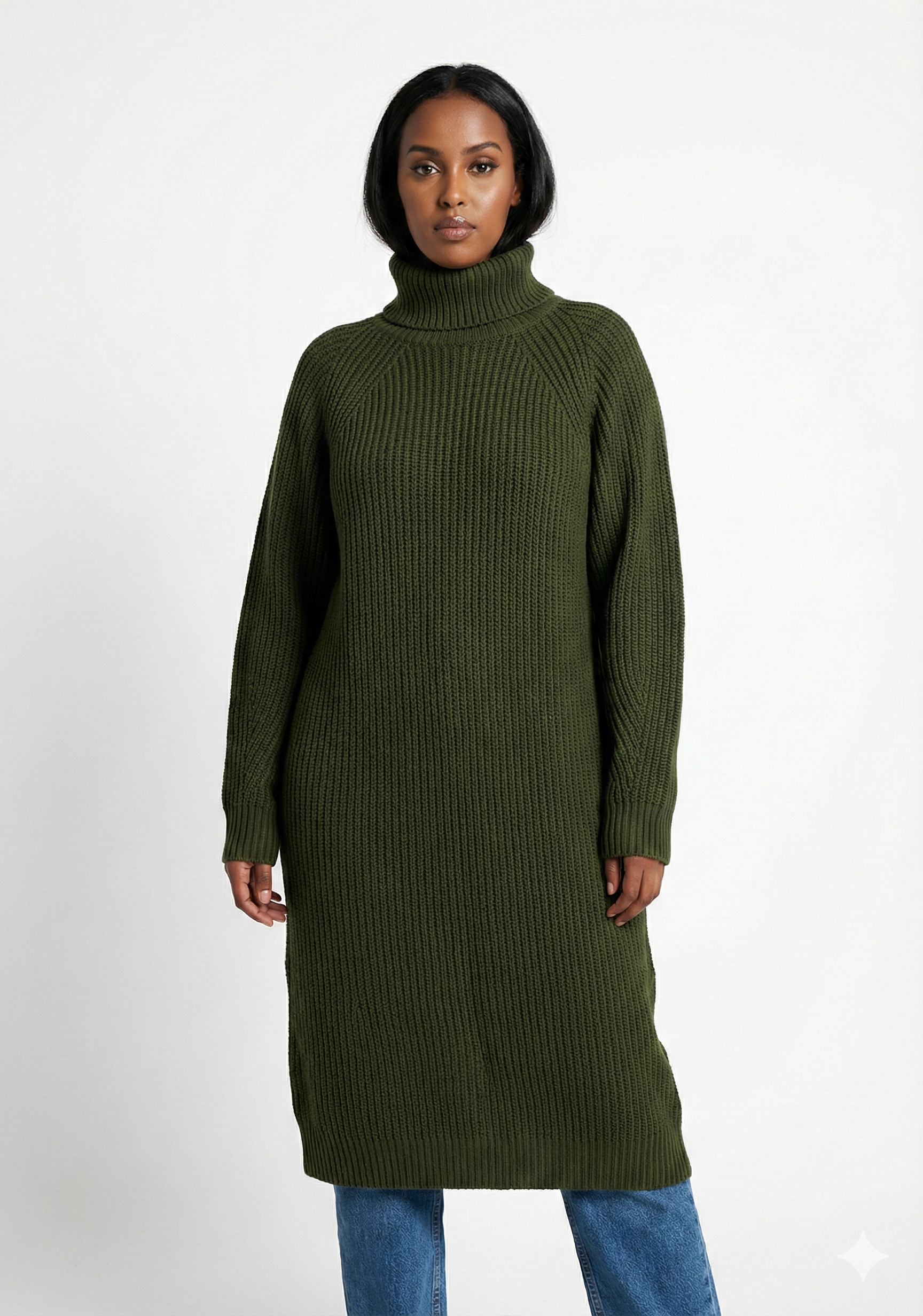 Long Sweater Winter Warm Women Sweater Dress