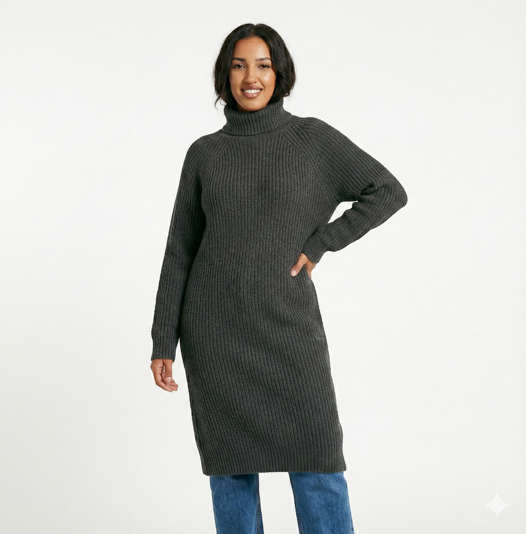 Long Sweater Winter Warm Women Sweater Dress