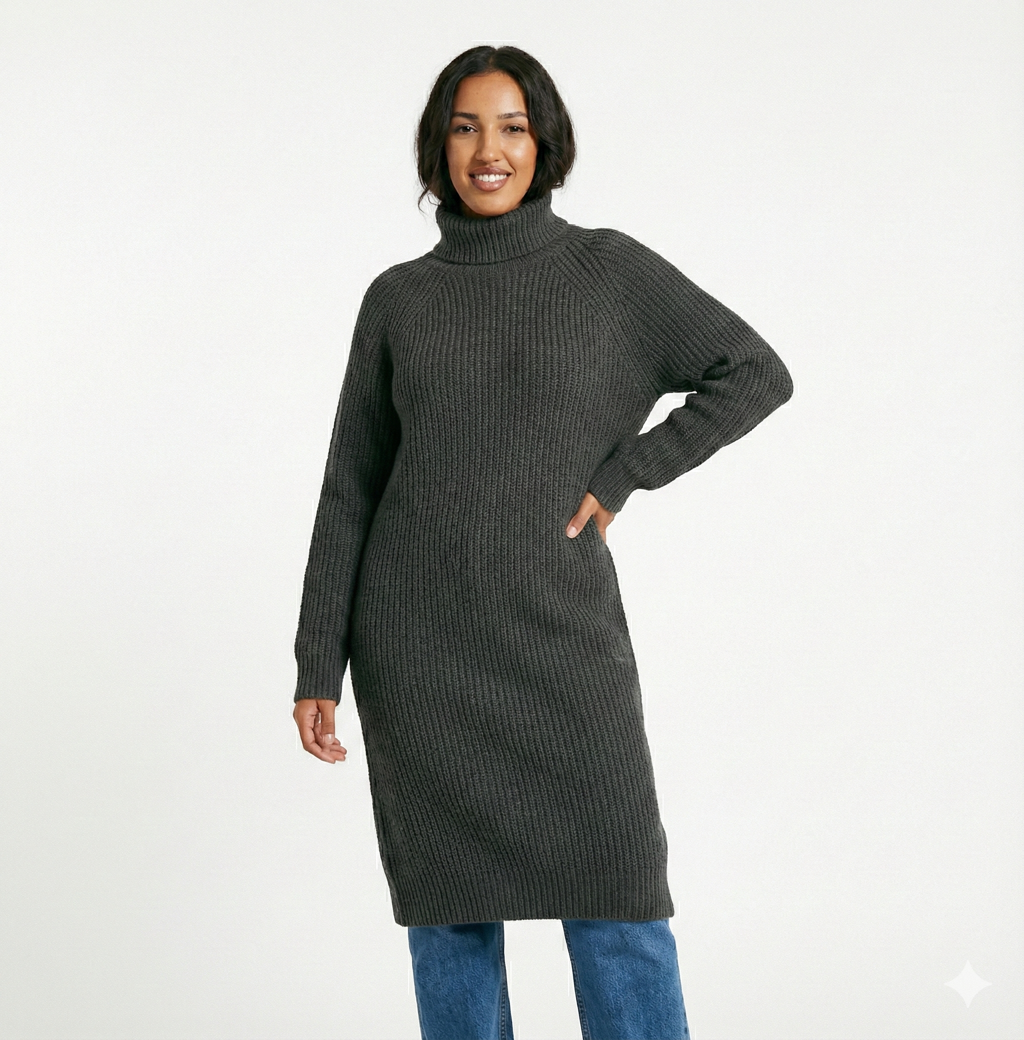 Long Sweater Winter Warm Women Sweater Dress