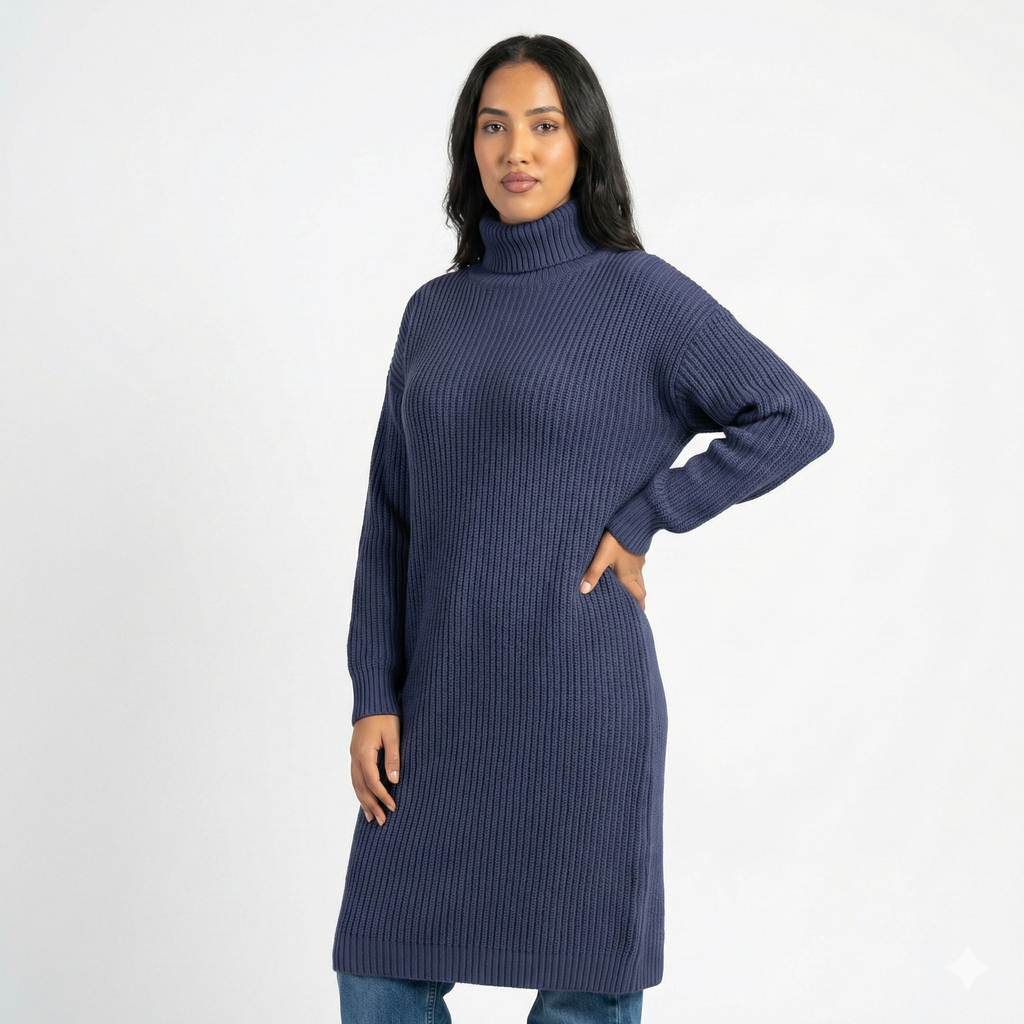 Long Sweater Winter Warm Women Sweater Dress