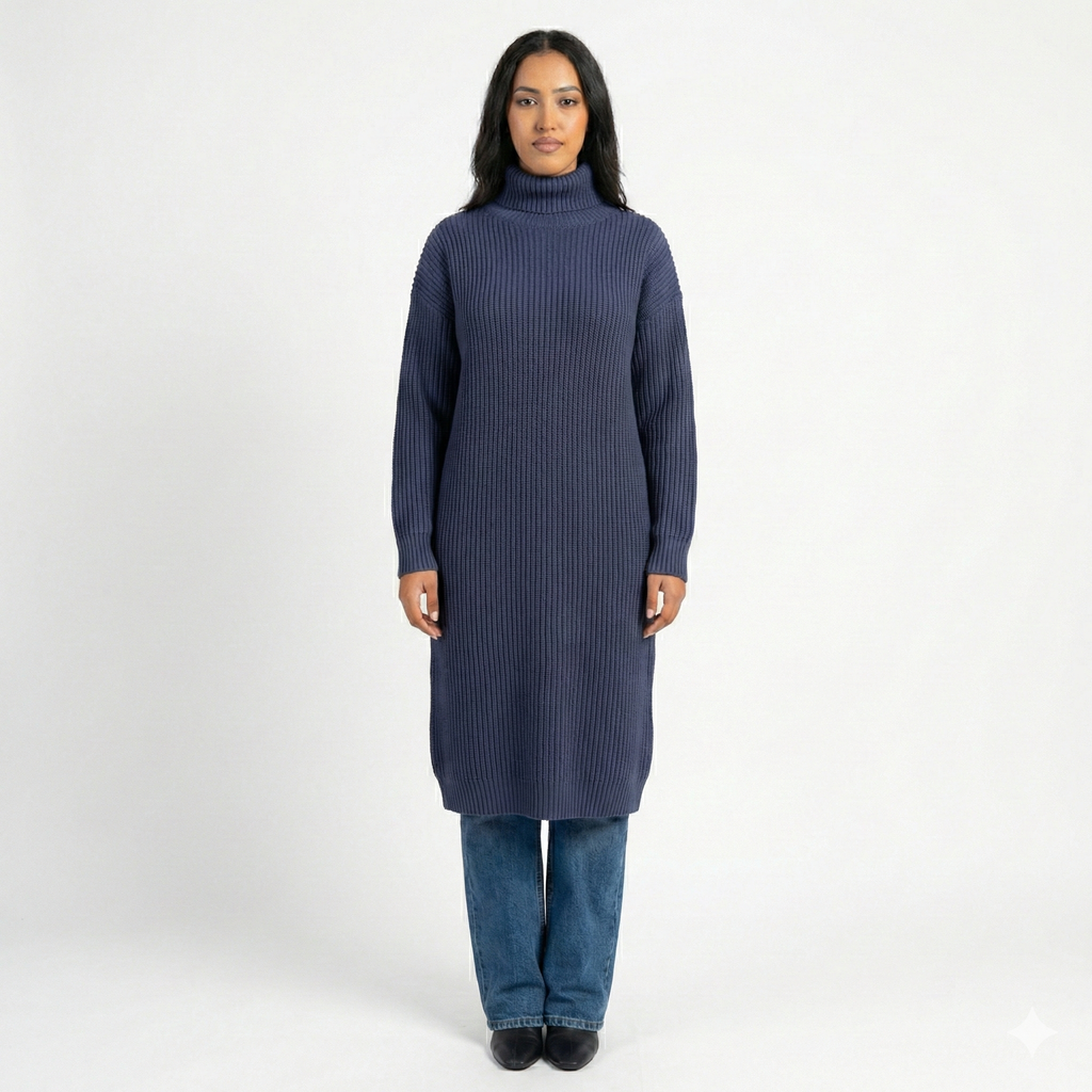 Long Sweater Winter Warm Women Sweater Dress