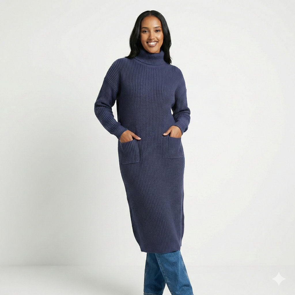 Long Sweater Winter Warm Women Sweater Dress