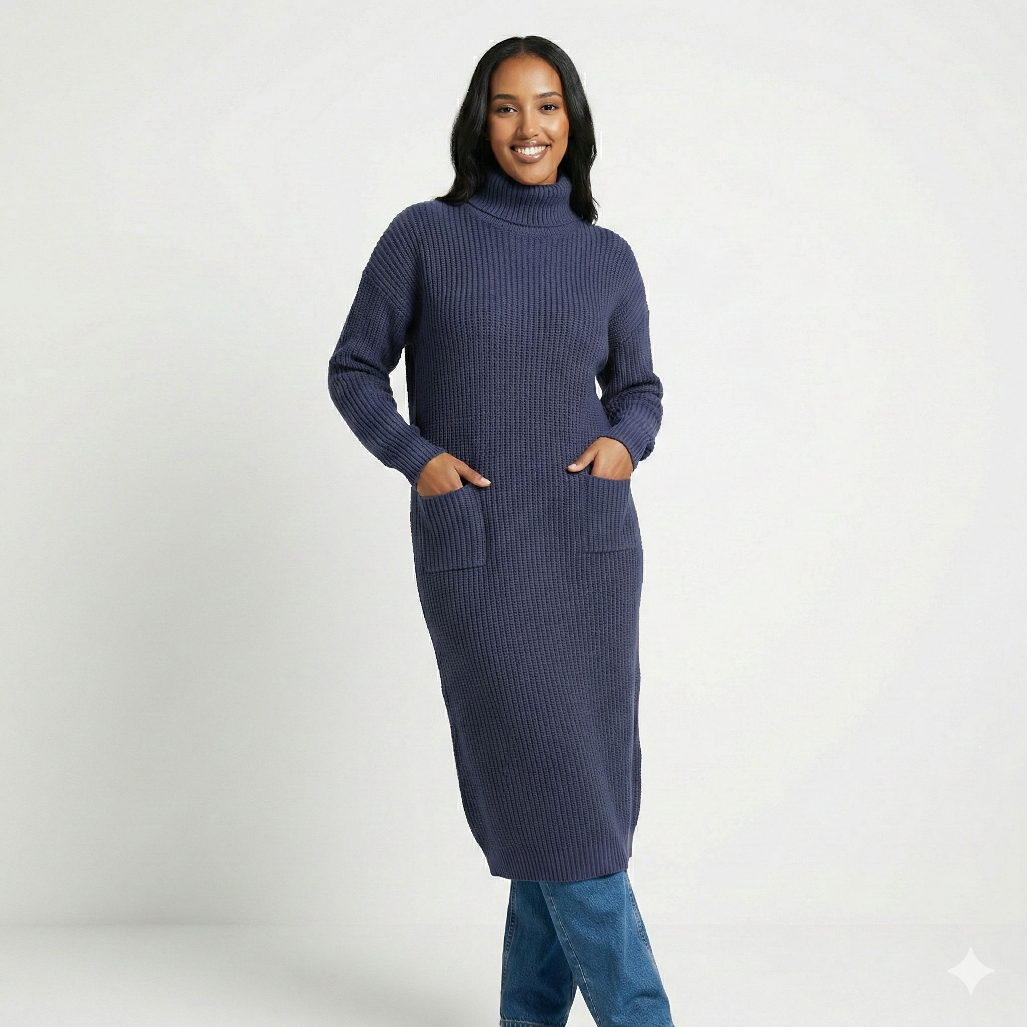 Long Sweater Winter Warm Women Sweater Dress