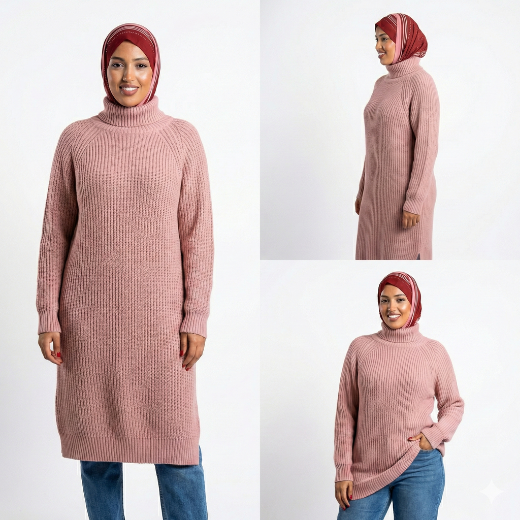 Long Sweater Winter Warm Women Sweater Dress