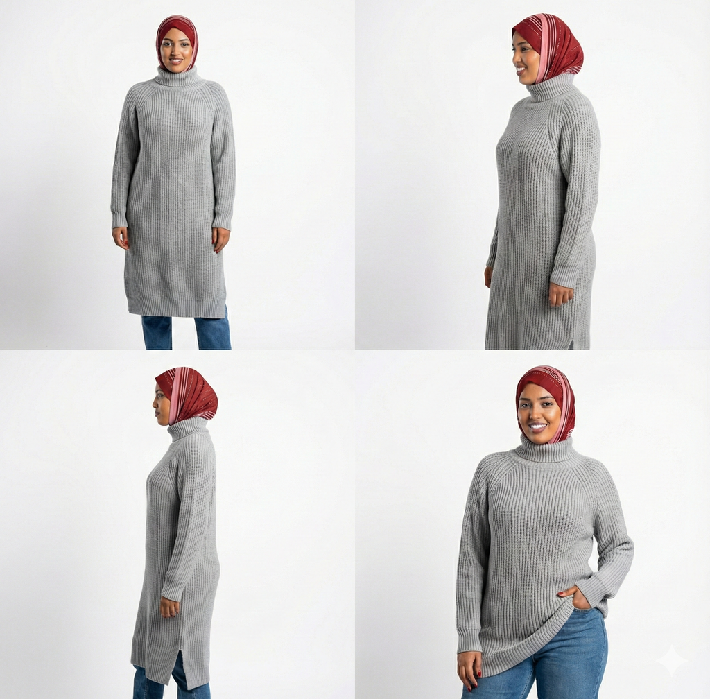 Long Sweater Winter Warm Women Sweater Dress