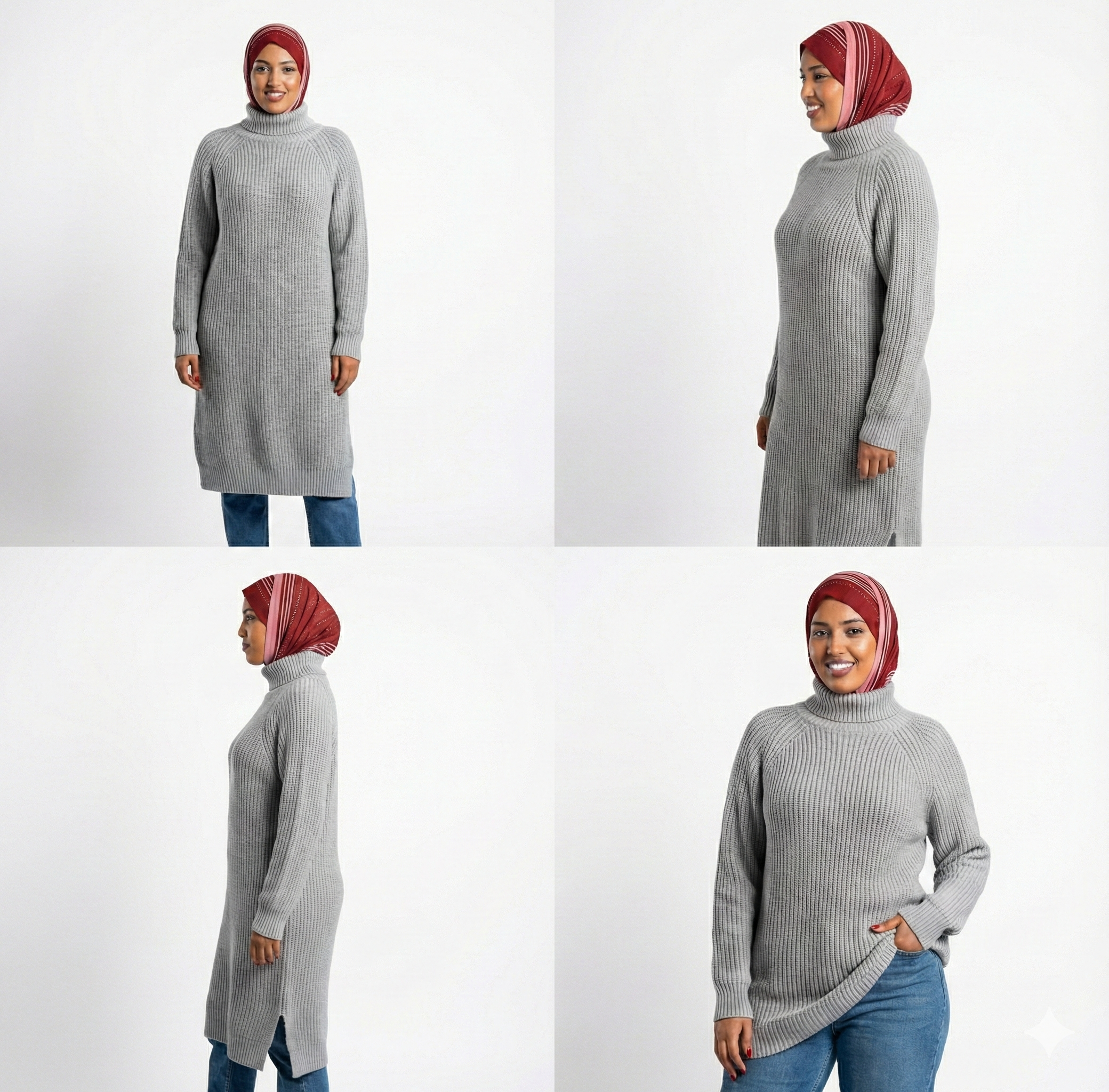 Long Sweater Winter Warm Women Sweater Dress