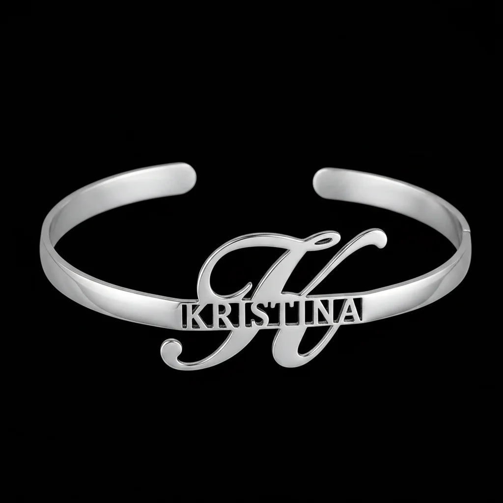 Custom Name Double Bangle