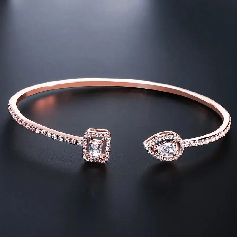 Luxury Zircon Cuff Bangle