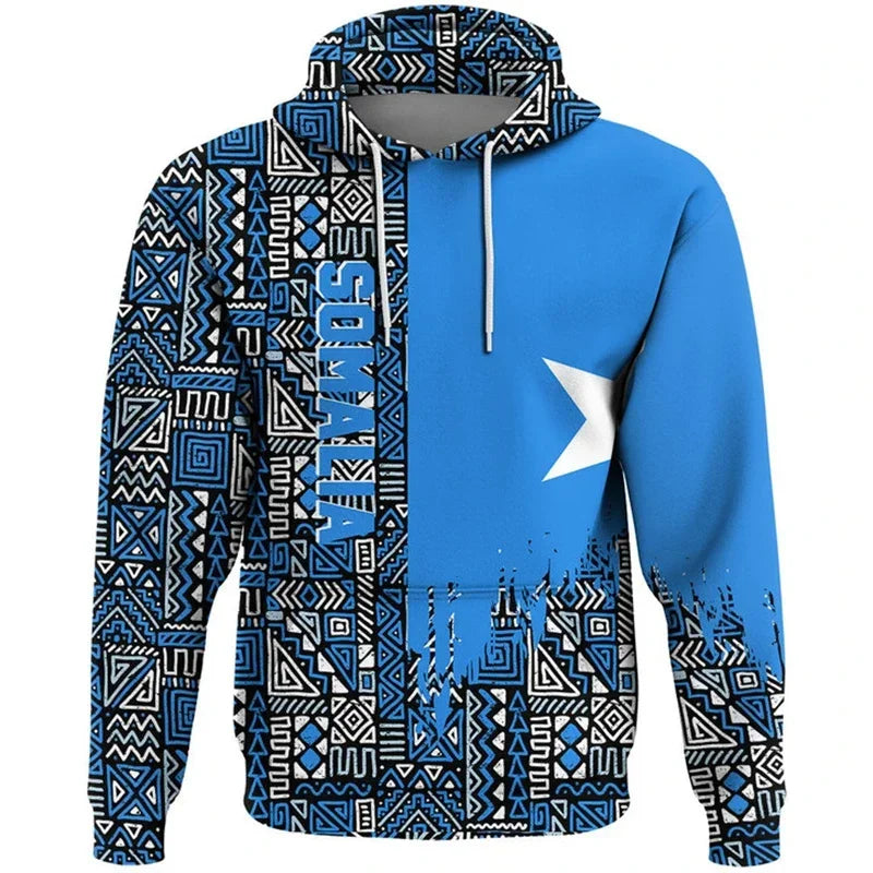 Somalia Flag Hooded Sweatshirts