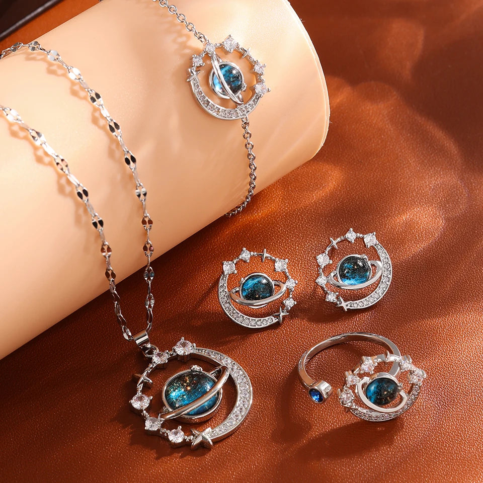 Planet Pendant Necklace
