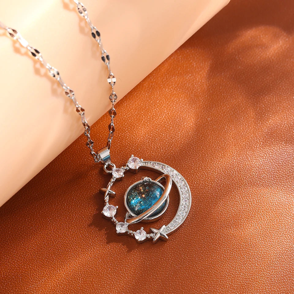 Planet Pendant Necklace