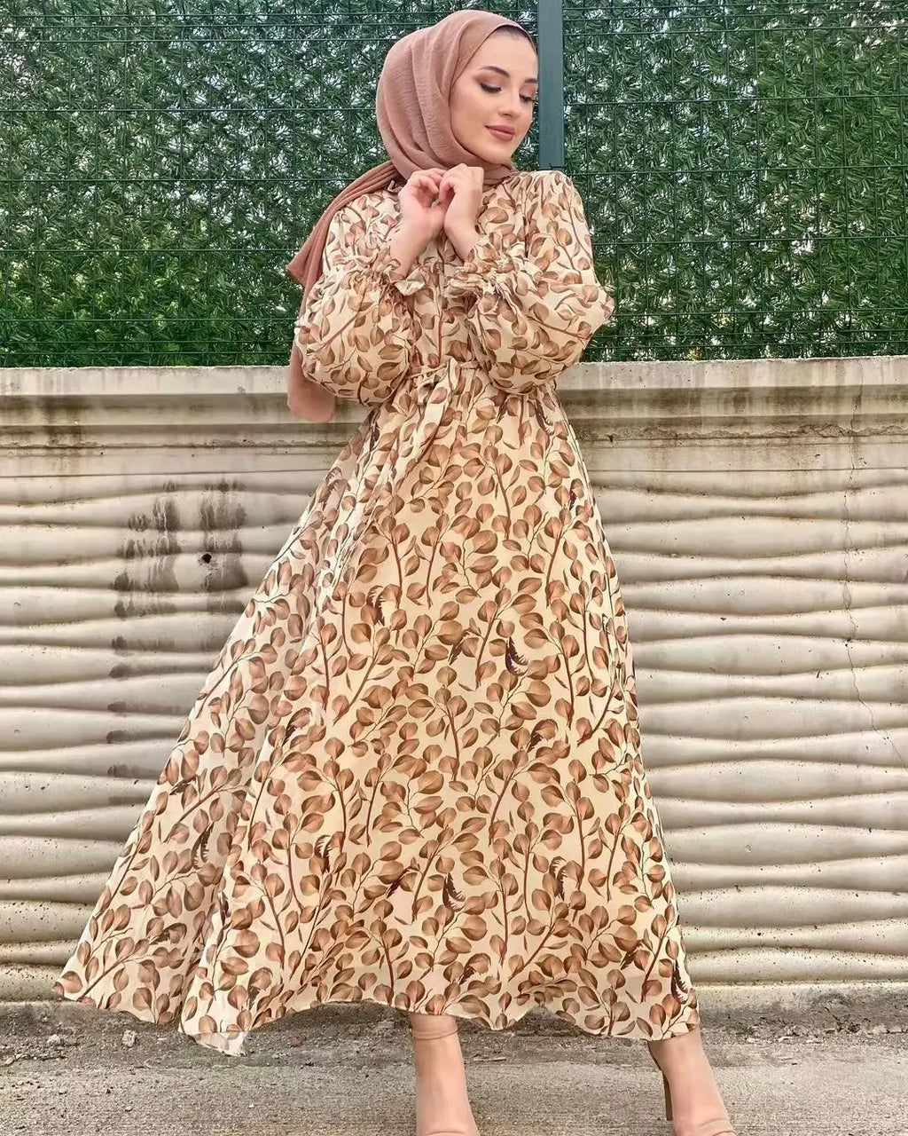 Elegant Chiffon Muslim Dress