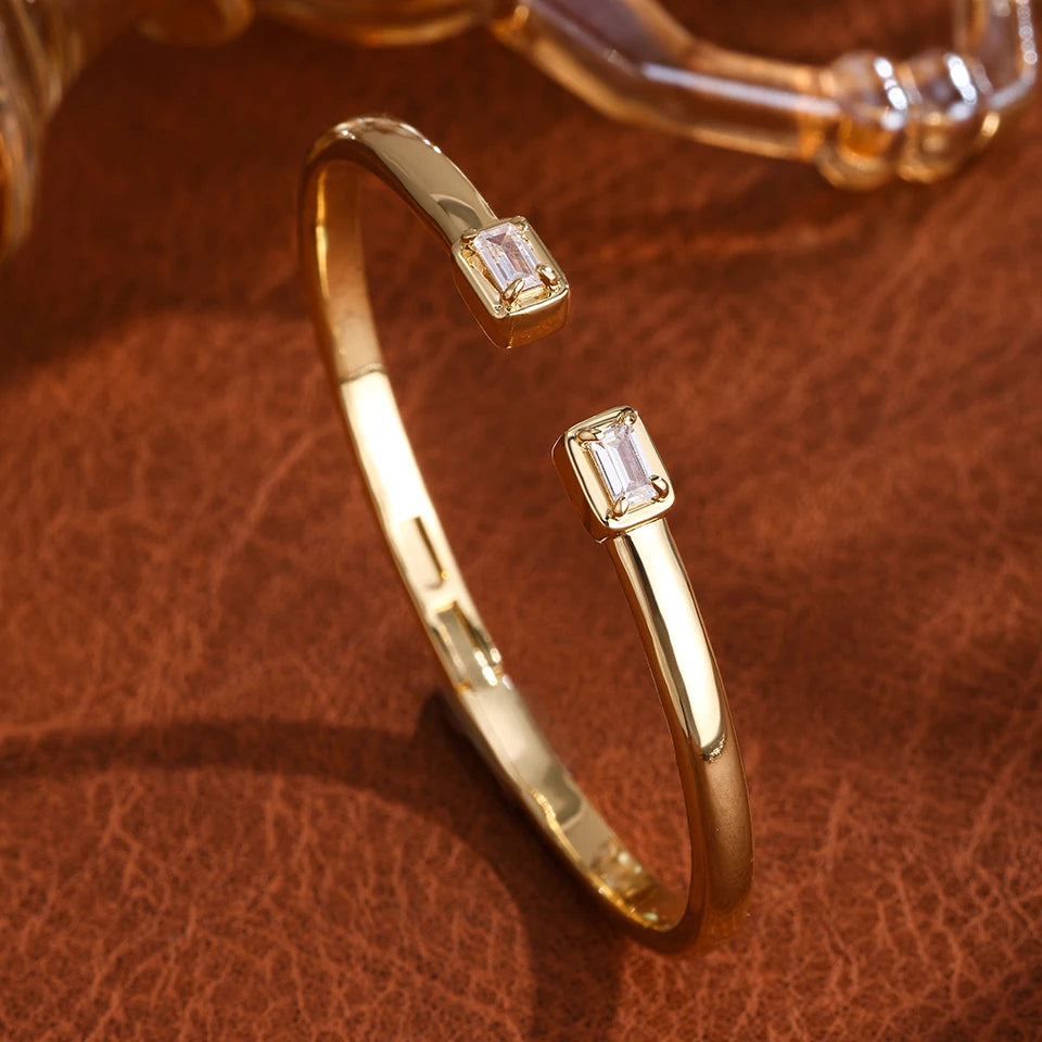 Luxury Zircon Cuff Bangle