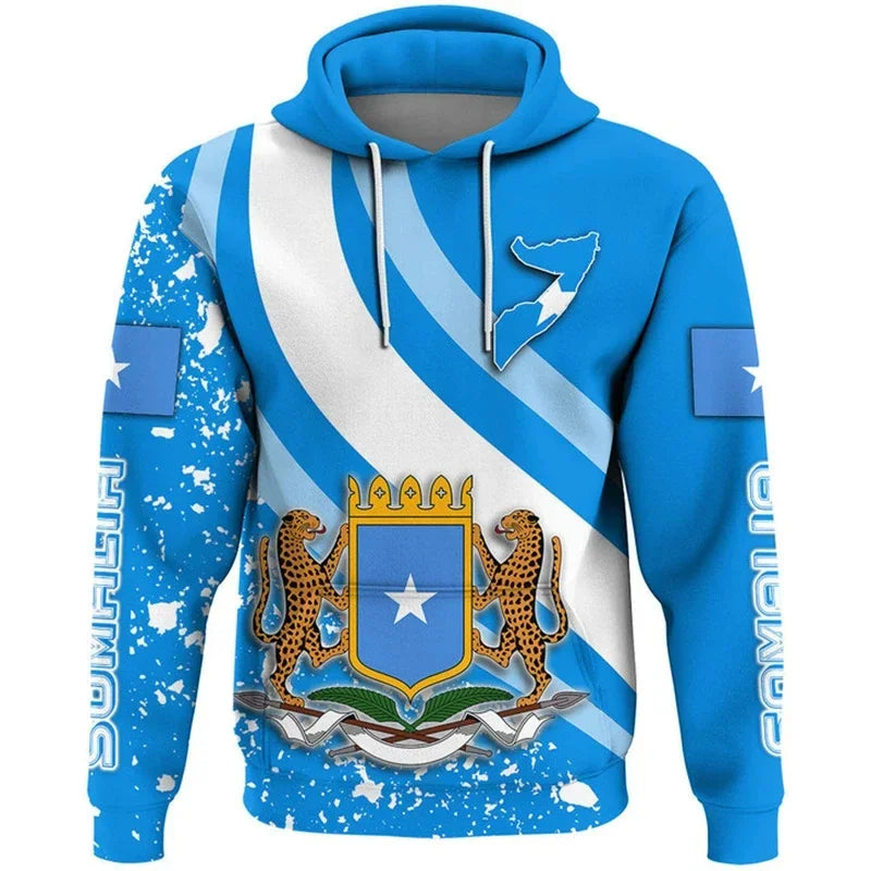 Somalia Flag Hooded Sweatshirts
