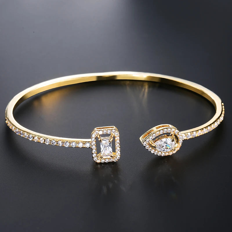 Luxury Zircon Cuff Bangle