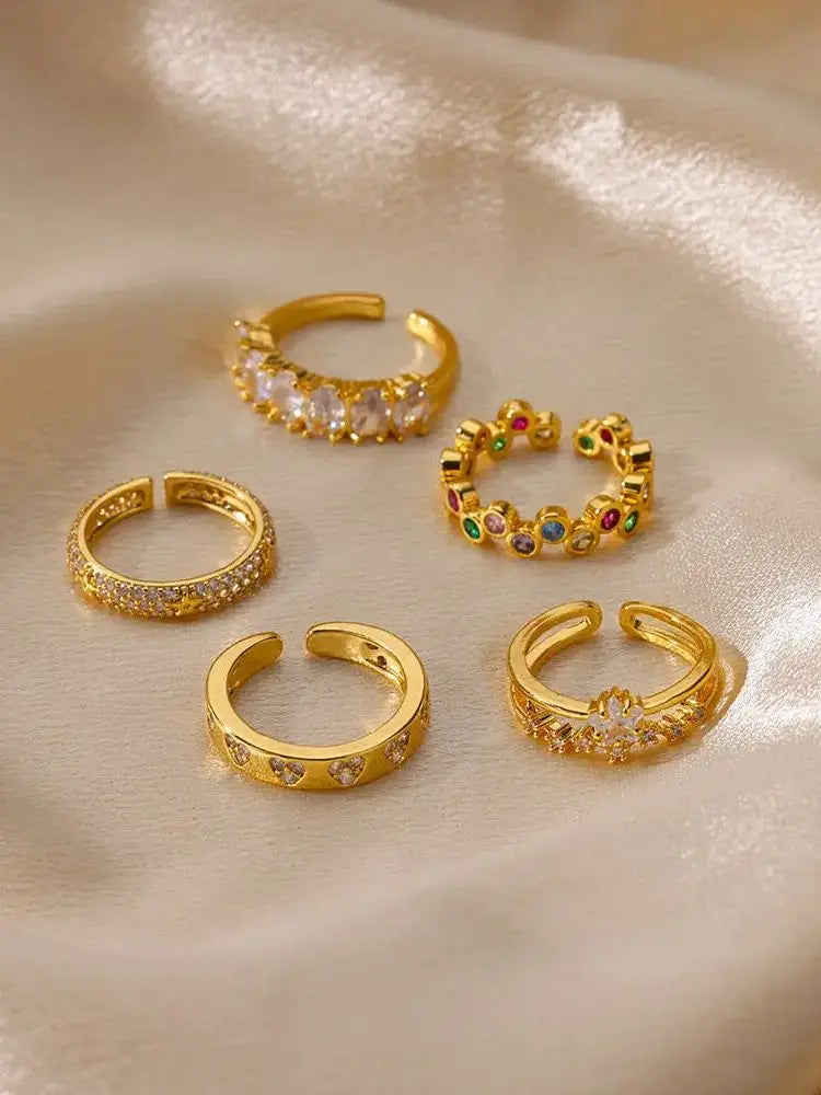 Heart Zircon Ring