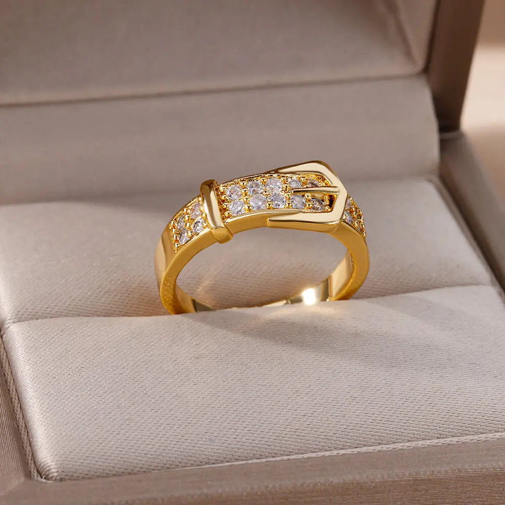 Geometric Belt Ring