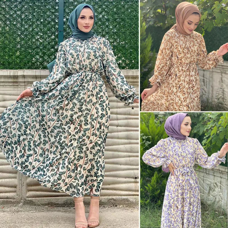 Elegant Chiffon Muslim Dress