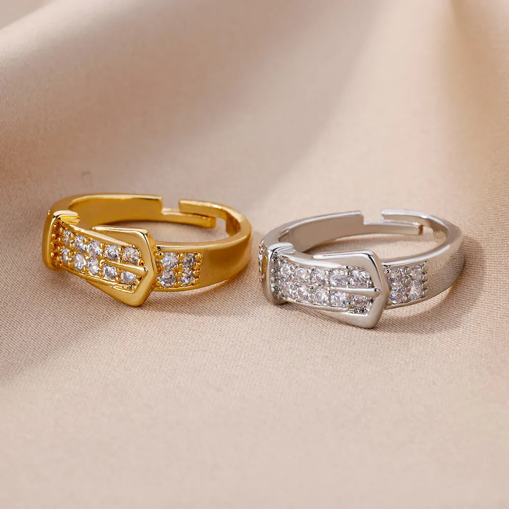 Geometric Belt Ring
