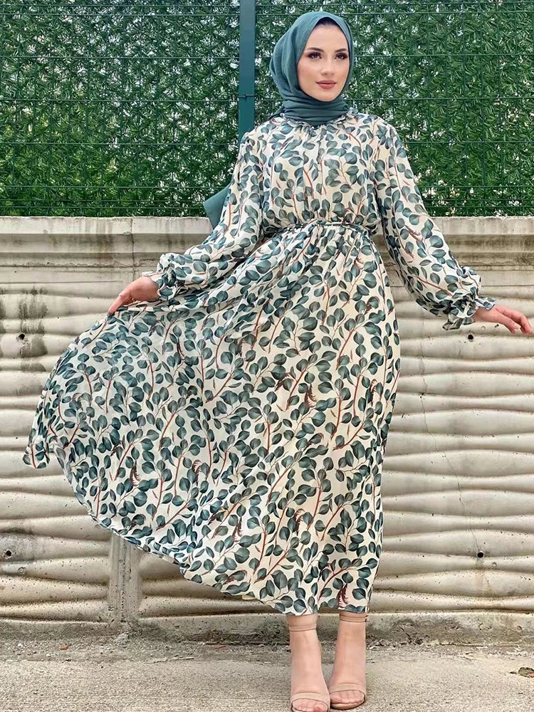 Elegant Chiffon Muslim Dress