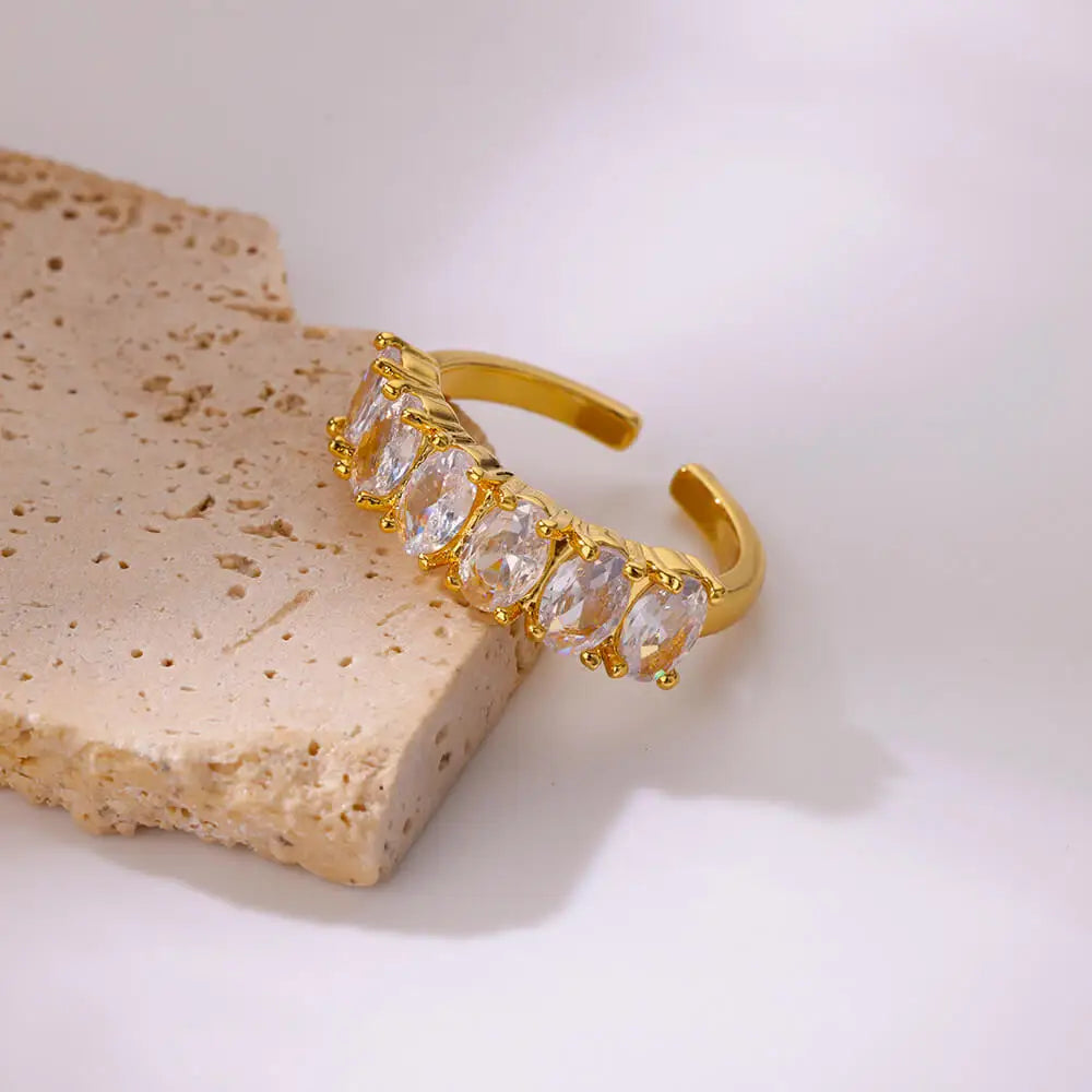 Heart Zircon Ring