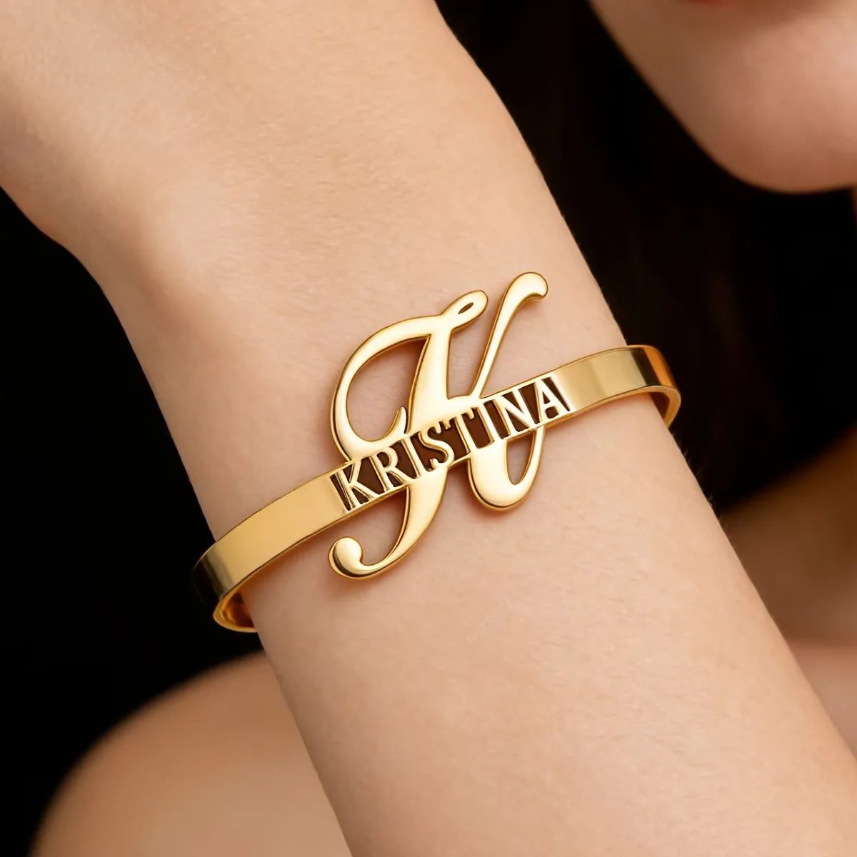 Custom Name Double Bangle