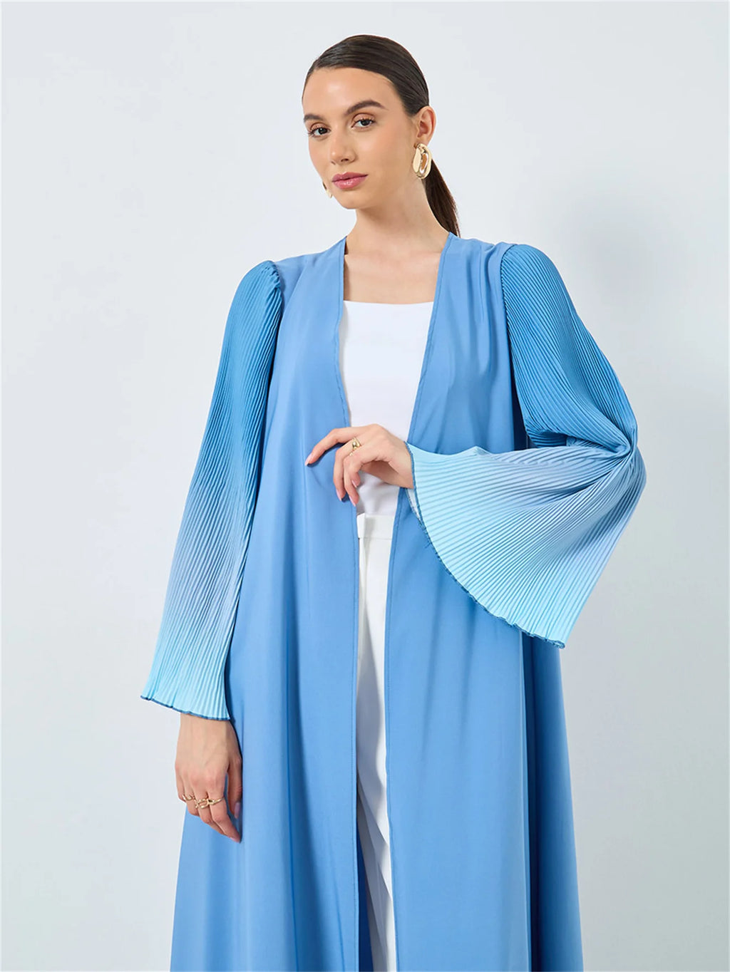 Flare Sleeve Open Abaya