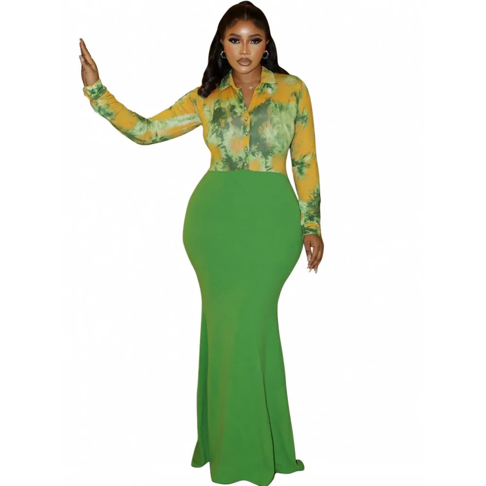 Elegant African Kaftan Dress