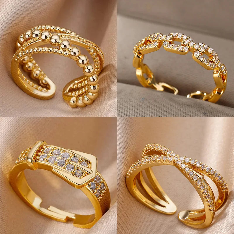 Geometric Belt Ring