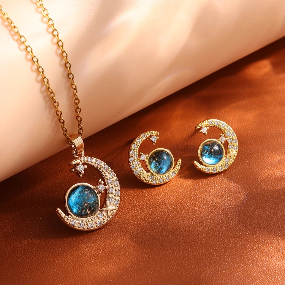 Planet Pendant Necklace