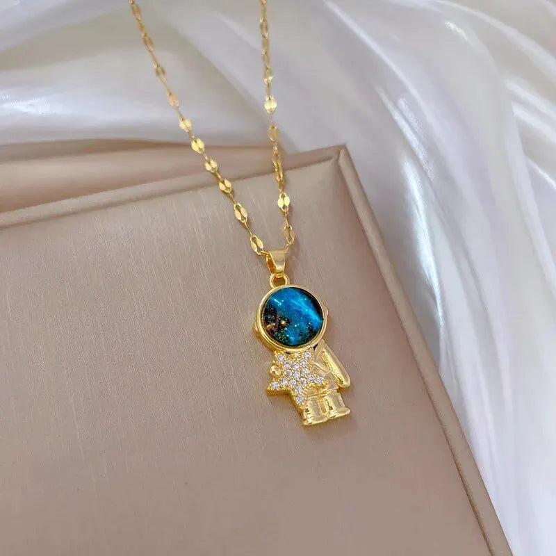 Planet Pendant Necklace