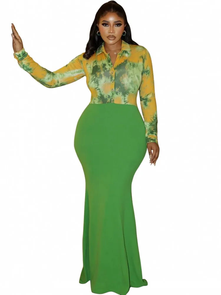 Elegant African Kaftan Dress